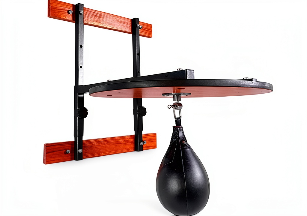 INNOLIFE speed bag platform mounted on a gym wall