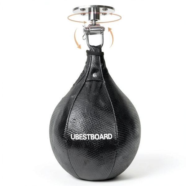 UBESTBOARD Speed Punching Bag Platform PVC Black-4