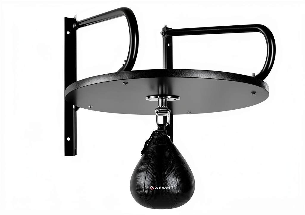 Afranti boxing speed platform installed in a home gym