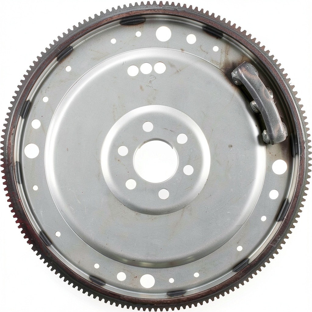 MyParts flexplate installed in a vehicle transmission assembly