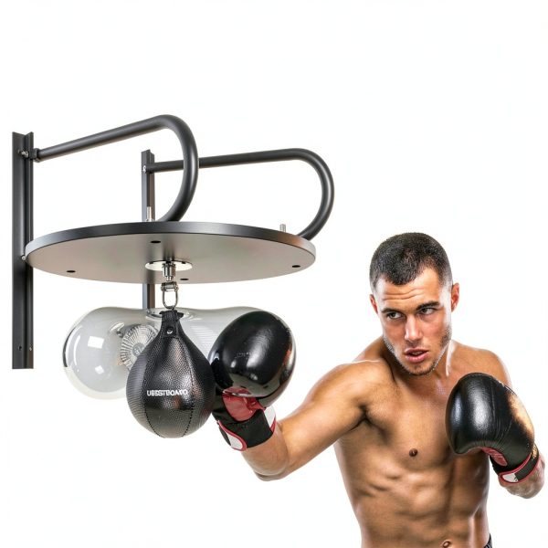 UBESTBOARD Speed Punching Bag Platform PVC Black-1