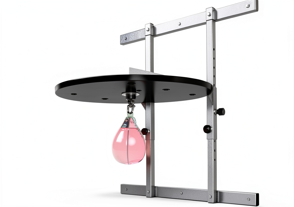 Ringside speed bag platform installed in a home gym