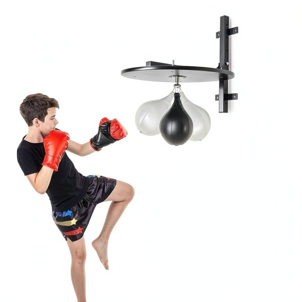 RibasuBB Speed Bag Platform Steel Wood PU Design-1